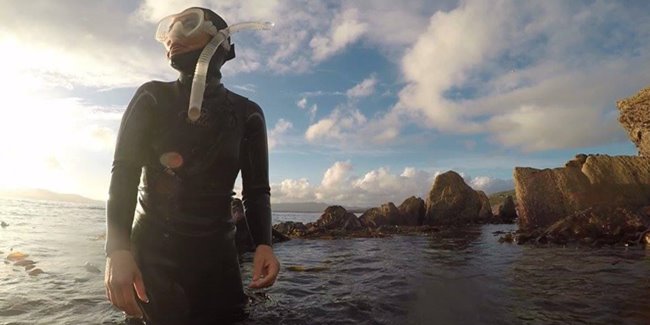 woman during a snorkel activity